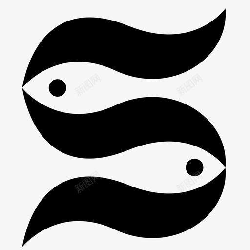 双鱼-logo-01svg_新图网 https://ixintu.com 双鱼-logo-01