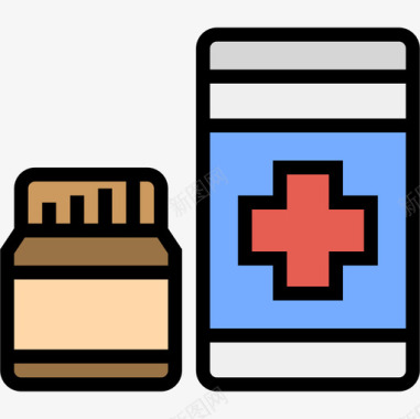 医学医学141线性颜色图标图标