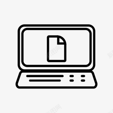 文档数字笔记本电脑笔记本电脑文档图标图标