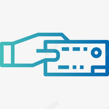 信用卡销售额40梯度图标图标