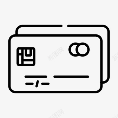 信用卡发送随机1个间隙薄图标图标