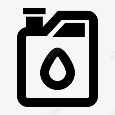 加油瓶子燃料图标图标