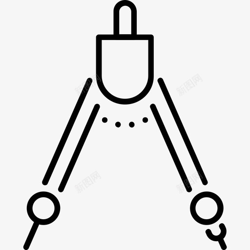 指南针建筑绘图数学图标svg_新图网 https://ixintu.com 工具 建筑 指南针 数学 绘图