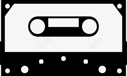 音乐音频盒式磁带图标图标
