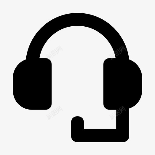 耳机商务客户图标svg_新图网 https://ixintu.com 商务 客户 扎实 服务 管理 耳机