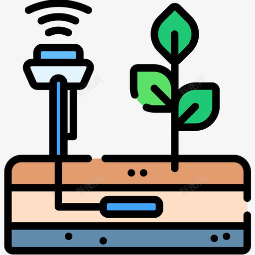 智能农场智能农场5线性颜色图标svg_新图网 https://ixintu.com 农场 智能 线性 颜色
