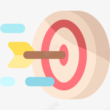 Bullseye视频游戏接口2扁平图标图标