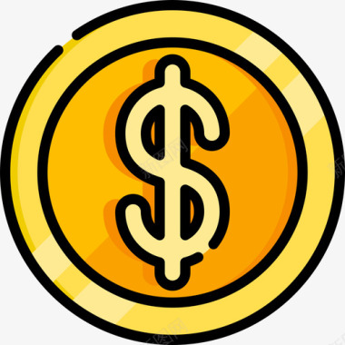 美元货币8线颜色图标图标