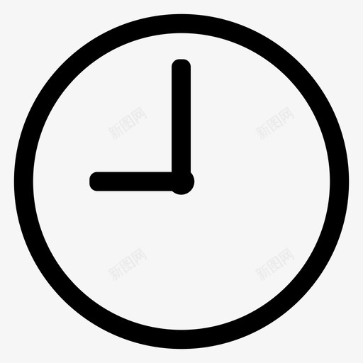 时钟闹钟小时图标svg_新图网 https://ixintu.com 小时 手表 时钟 时间 计时器 闹钟
