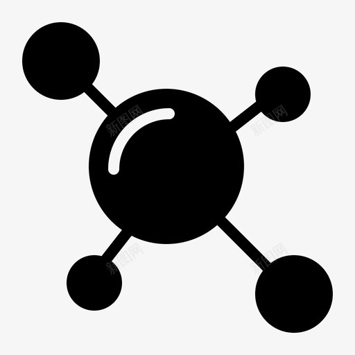分子细胞化学图标svg_新图网 https://ixintu.com 分子 分子字形 化学 细胞 结构