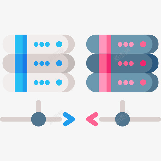 共享网络托管37扁平图标svg_新图网 https://ixintu.com 共享 扁平 托管 网络