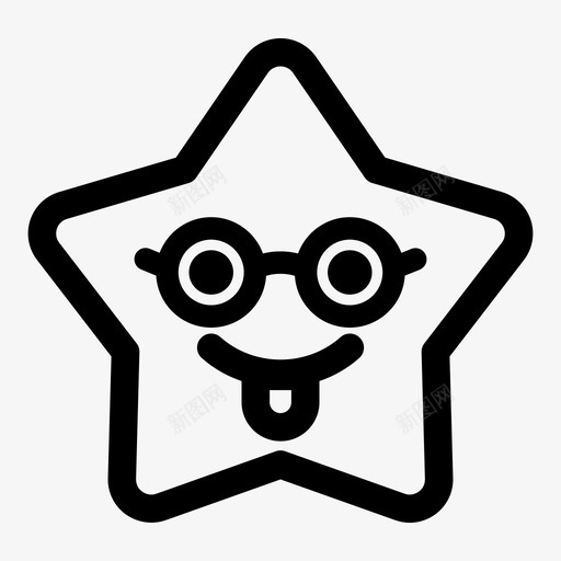 表情情感脸图标svg_新图网 https://ixintu.com 微笑 情感 明星 表情
