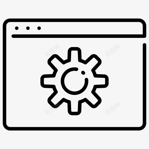 网站设置浏览器界面图标svg_新图网 https://ixintu.com 浏览器 界面 类型 网站 设置 页面