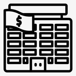 公共设施标志银行取现客户图标高清图片