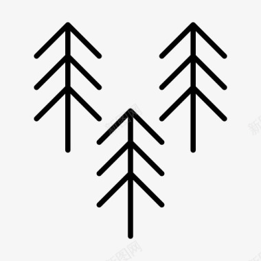 树森林丛林图标图标