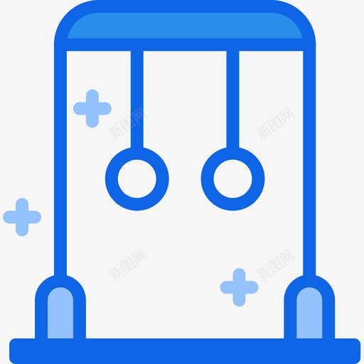 戒指健身71蓝色图标svg_新图网 https://ixintu.com 健身71 戒指 蓝色