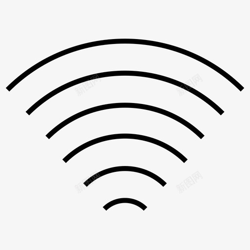 wifi互联网无线图标svg_新图网 https://ixintu.com wifi 互联网 夏普 无线