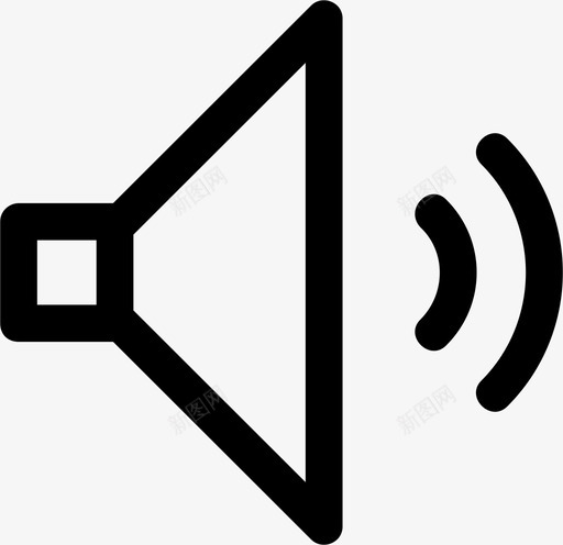 扬声器音频扩音器图标svg_新图网 https://ixintu.com 声音 扩音器 扬声器 铃声 音量 音频