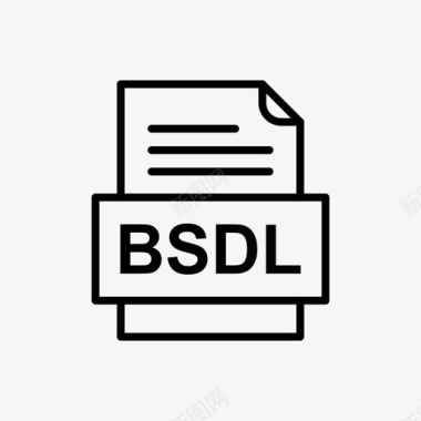 bsdl文件文档图标文件类型格式图标