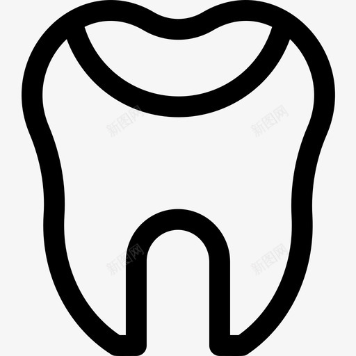 牙齿填充牙医45线性图标svg_新图网 https://ixintu.com 牙医45 牙齿填充 线性
