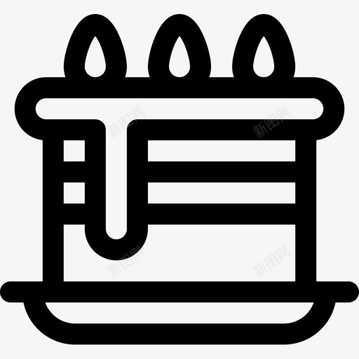 蛋糕派对庆祝11直系图标svg_新图网 https://ixintu.com 派对庆祝11 直系 蛋糕