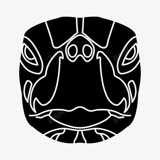 龟动物宠物图标svg_新图网 https://ixintu.com 动物 动物脸雕文 宠物 海 龟 龟脸