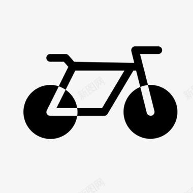 自行车汽车送货图标图标