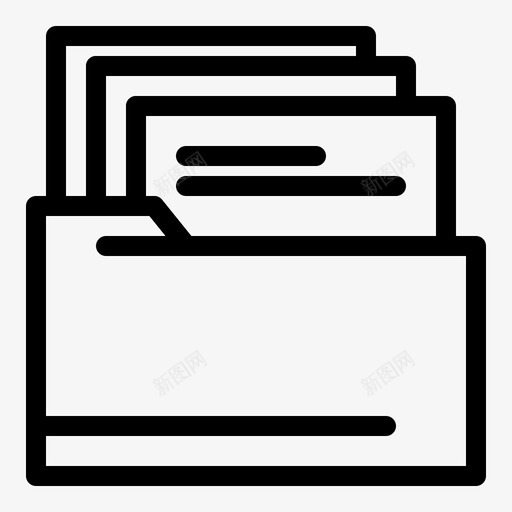文件夹文件商业策略和财务图标svg_新图网 https://ixintu.com 商业策略和财务 文件 文件夹