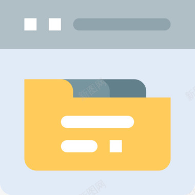 选项卡网站布局和用户界面平面图标图标