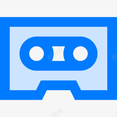 磁带娱乐46蓝色图标图标