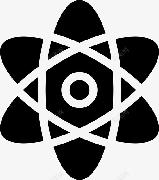 原子分子核图标svg_新图网 https://ixintu.com 分子 原子 核 科学 科学固体