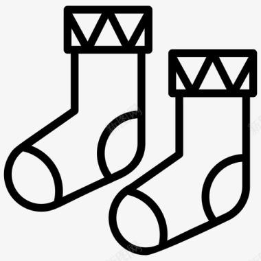 袜子彩色袜子脚保护图标图标