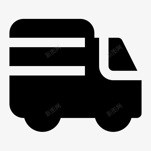 送货电子商务在线图标svg_新图网 https://ixintu.com 卡车 商店 在线 在线购物字形 电子商务 送货