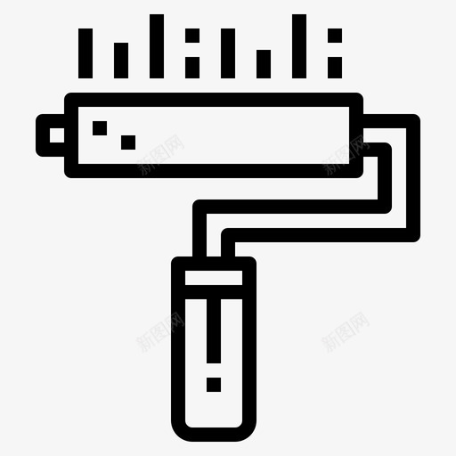 滚筒结构107线性图标svg_新图网 https://ixintu.com 滚筒 线性 结构