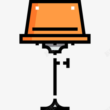 灯具家具47线性颜色图标图标