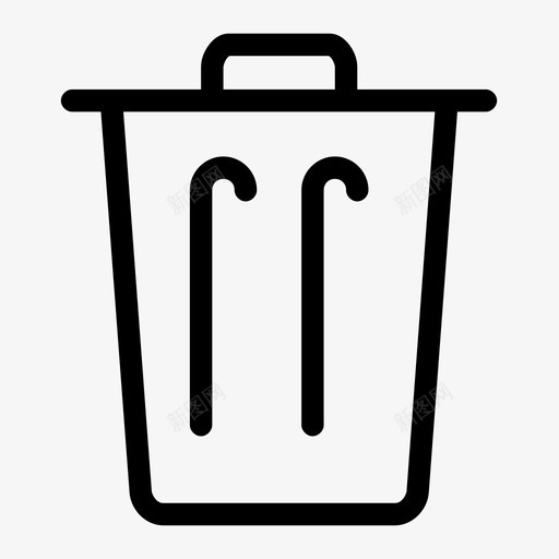 垃圾桶删除移除图标svg_新图网 https://ixintu.com 删除 垃圾桶 移除 随机介质