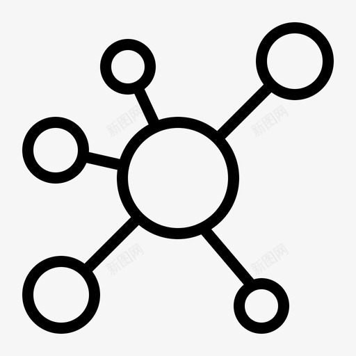 分子细胞化学图标svg_新图网 https://ixintu.com 分子 分子概述 化学 细胞 结构