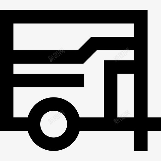 货车运输101直线型图标svg_新图网 https://ixintu.com 直线型 货车 运输101