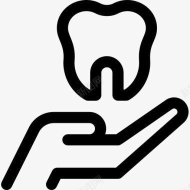 牙科护理牙医45岁直系图标图标