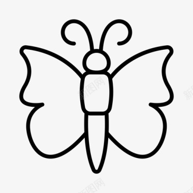 蝴蝶虫子花园图标图标