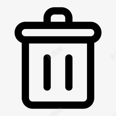 垃圾箱电子商务垃圾图标图标