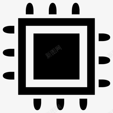 硬件芯片中央处理器芯片硬件图标图标