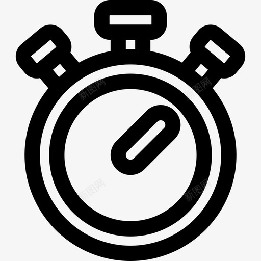 计时器美式足球16线性图标svg_新图网 https://ixintu.com 线性 美式 计时器 足球