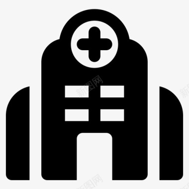 医院大楼诊所图标图标