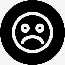 消失的悲伤的消失的表情符号图标高清图片
