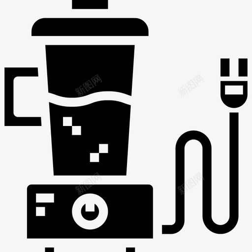 搅拌机家用电器3固态图标svg_新图网 https://ixintu.com 固态 家用电器3 搅拌机