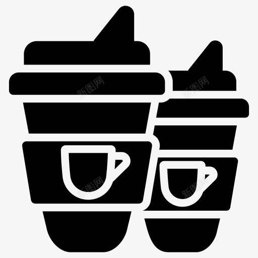 可重复使用的咖啡杯咖啡容器咖啡杯图标svg_新图网 https://ixintu.com 一次性咖啡 可重复使用的咖啡杯 咖啡容器 咖啡杯 外卖饮料 零浪费字形图标