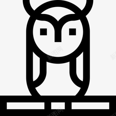 猫头鹰希腊神话14直系图标图标