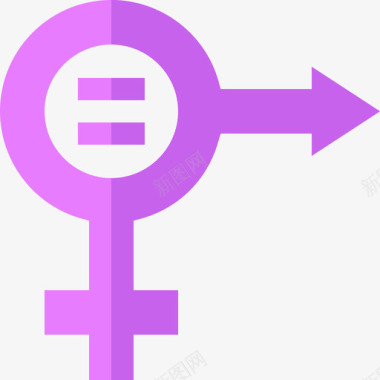 性别女权主义6平淡图标图标