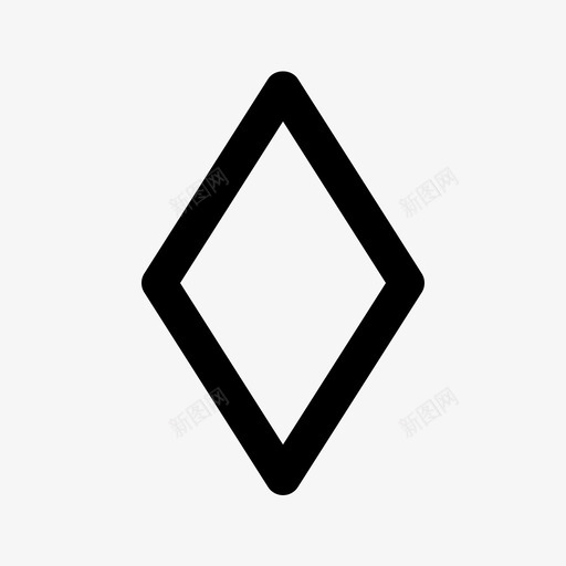 钻石基本形状几何学图标svg_新图网 https://ixintu.com 几何学 基本形状 钻石